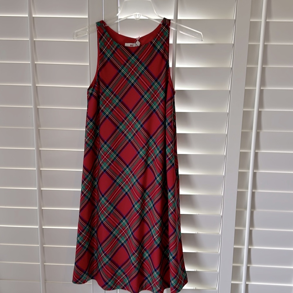 Vineyard Vines Jolly Plaid Shift Dress